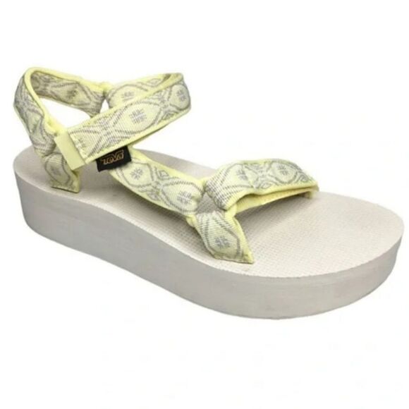 Teva Women's Flatform Universal Silver Sandal - Picture 2 of 8